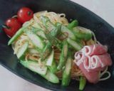 アスパラパスタペペロンチーノ♪作り方6写真