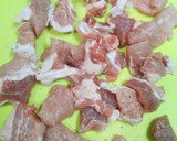簡単☆ひとくち豚ロース厚切りのマヨ焼き作り方1写真