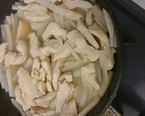 大根と鶏肉の塩とろみ炒め作り方5写真