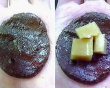 一口チョコ＊ミルクティー餅入り風＊作り方5写真