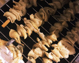 鶏皮 簡単 おつまみ２ 焼鳥作り方4写真