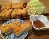 節約♪豚カツみたいな厚揚げの挟み揚げ♪作り方7写真