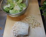 レタスと豆腐の簡単ピリ辛炒め作り方2写真