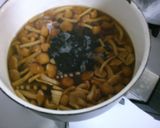 簡単　朝食　筍とワカメ　なめこのお吸い物作り方4写真