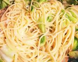 旬！ 春キャベツとタケノコの和風パスタ作り方8写真