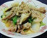 子供が喜ぶ豚バラ肉と白菜のごま味噌炒め作り方12写真