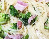 野菜のクリームスープパスタ作り方6写真