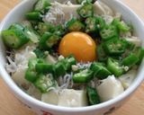 豆腐しらすオクラ丼作り方7写真