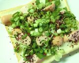 ウィンナー×葱のゆかりマヨ和トースト作り方2写真