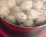 ヘルシー♡豆腐でかさまし鶏の肉団子スープ作り方10写真