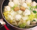 ヘルシー♡豆腐でかさまし鶏の肉団子スープ作り方12写真