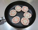 お弁当に♪レンコンの肉詰め作り方3写真