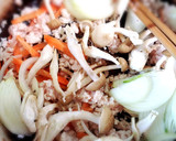 厚揚げとしめじの和風ひき肉あんかけ作り方2写真