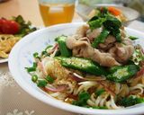 カリカリ豚バラの薬味さっぱり冷やしうどん作り方5写真