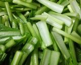 小松菜とベビーホタテのごまミルク煮浸し。作り方3写真