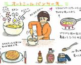 オートミールパンケーキ作り方6写真