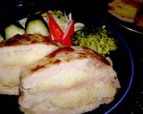 豚肉と新じゃがのミルフィーユ風ホイル焼き作り方10写真