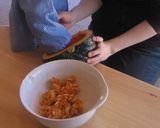 ぐりぐらレシピ①かぼちゃのぺちゃぺちゃ作り方1写真