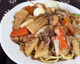 たけのこたっぷり♪ 五目あんかけ焼きそば作り方7写真