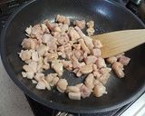 椎茸タケノコのクリームうどん作り方2写真