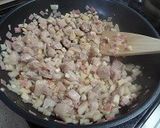 椎茸タケノコのクリームうどん作り方3写真