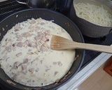椎茸タケノコのクリームうどん作り方4写真