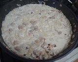 椎茸タケノコのクリームうどん作り方5写真