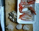 エビの頭でダシうまパエリア作り方1写真