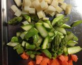あられ野菜の煮豆腐作り方1写真