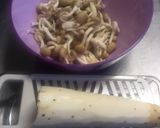 キノコと長いものお焼き作り方1写真