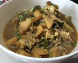タケノコを使った春の洋風蕎麦作り方6写真