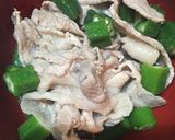 豚肉の温しゃぶとオクラのヘルシー蕎麦作り方3写真