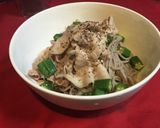豚肉の温しゃぶとオクラのヘルシー蕎麦作り方4写真