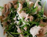 ささみと搾菜の和え物♡with豆苗作り方3写真