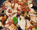鶏むね肉と夏野菜のトマト煮作り方5写真