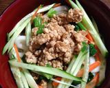 ヘルシーまぜまぜ肉味噌うどん作り方6写真