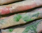 ポークパセリもちもち焼き生春巻き作り方3写真