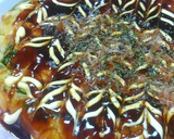 超簡単　うどんねぎ玉子でお好み焼き風作り方7写真
