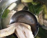 コラーゲンたっぷり鶏ネギスープ★作り方1写真
