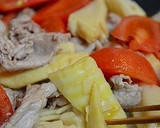 ✿豚肉と筍とトマトの大蒜醤油炒め✿作り方6写真