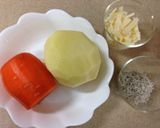 ジャガイモとじゃこのチーズ焼き作り方1写真