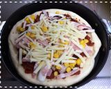 グリルで5分☆ベーコンとコーンのピザ作り方5写真