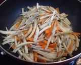学校給食で作っていた「五目きんぴら」作り方2写真