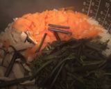 もっちり♪　わらびの山菜おこわ作り方6写真