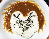 チャッキーカレー！ ハロウィンに作り方2写真