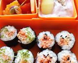 簡単 お弁当に!鮭フレーク細巻き寿司作り方3写真