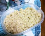 カブの葉とじゃこ☆キヌアの炒飯！作り方1写真