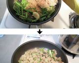カブの葉とじゃこ☆キヌアの炒飯！作り方4写真