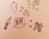 イカと豆苗の炒め物作り方2写真