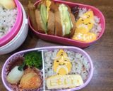妖怪ウォッチヒモじいキャラ弁作り方2写真